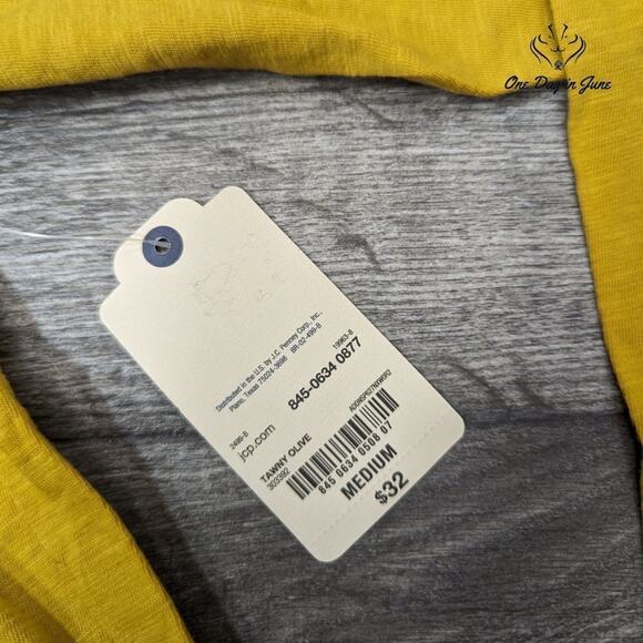 St. John's Bay Long Sleeve Top Size M - Picture 2 of 5